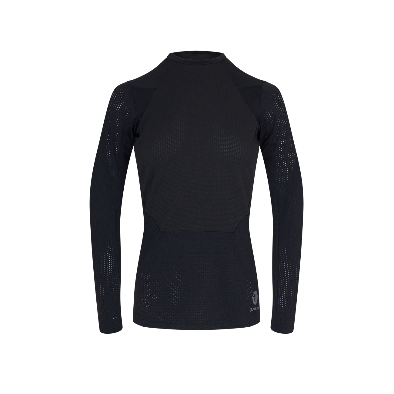 WOMEN S CHAMAR FLEECE ROUNDNECK BASELAYER LONGSLEEVE BLACKYAK Shop