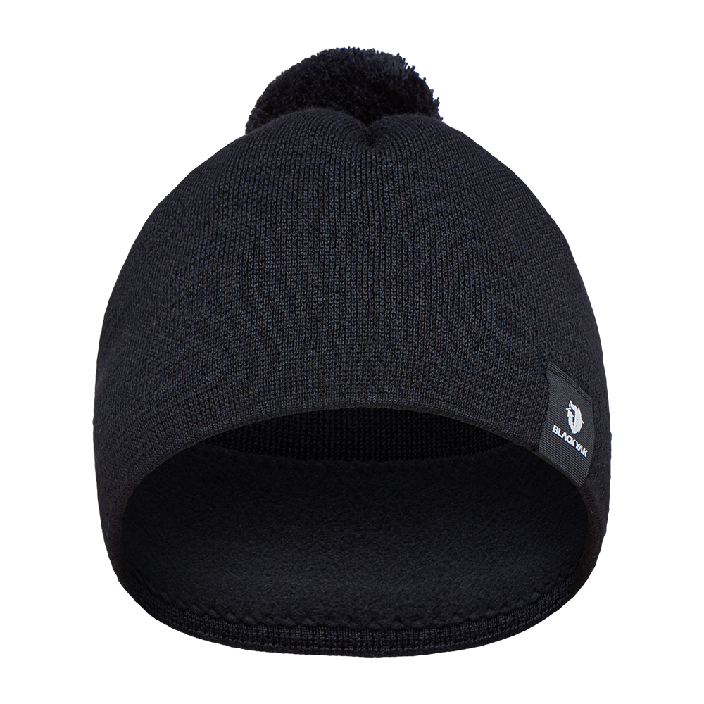 YAK KNIT POMPOM BEANIE – BLACKYAK Shop