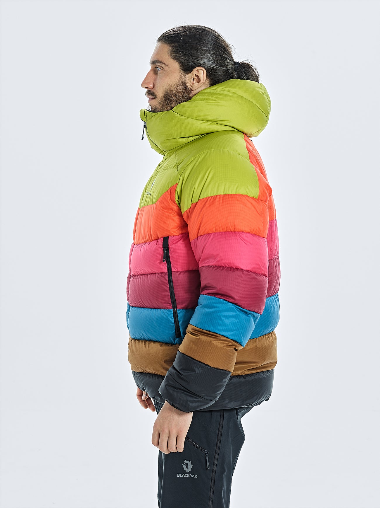 Rainbow puffer jacket mens on sale