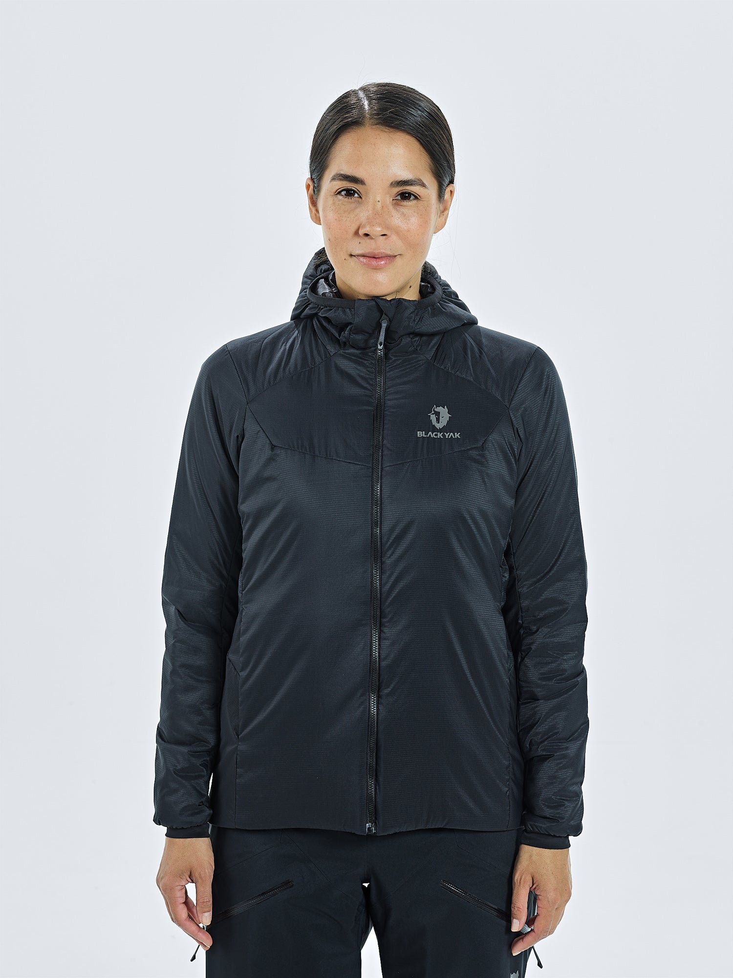 WOMEN S LANGAR HOODED INSULATION JACKET BLACKYAK Shop