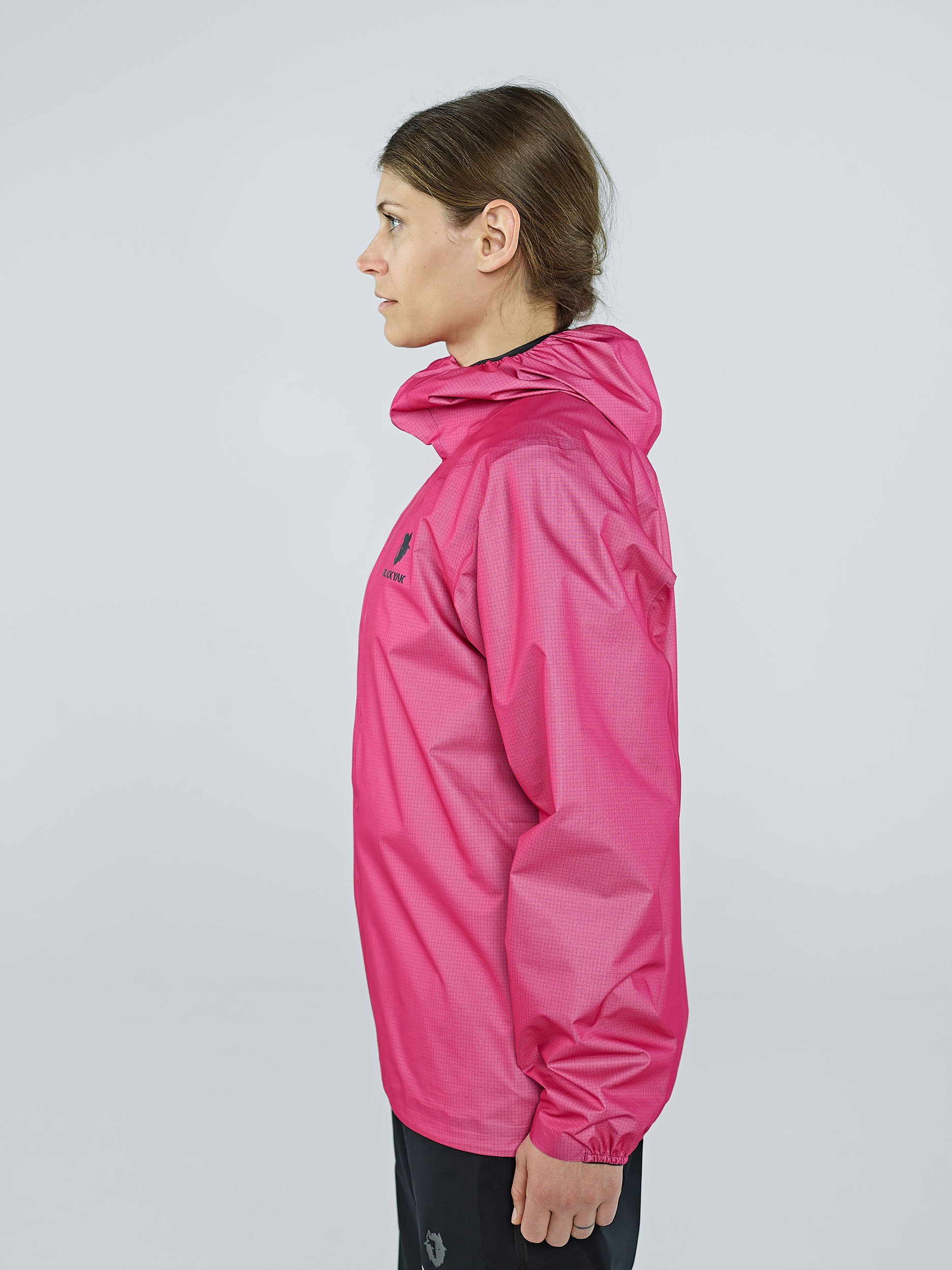 Bright pink rain jacket sale