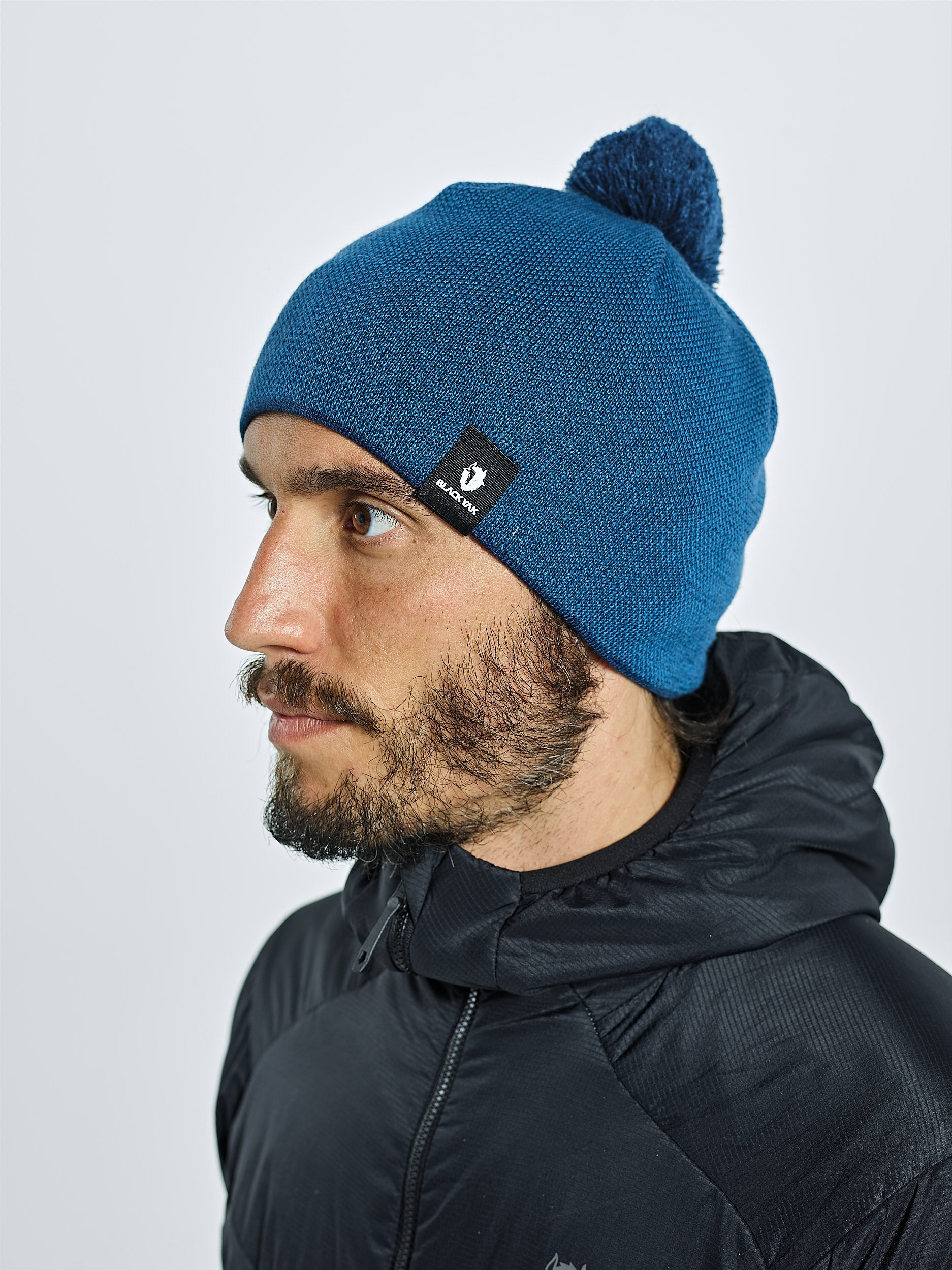 YAK KNIT POMPOM BEANIE – BLACKYAK Shop